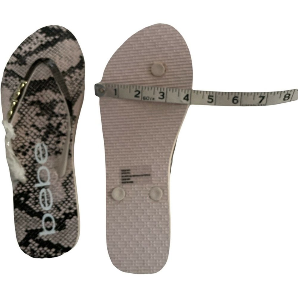 🌹NWT Women’s Sandals BEBE THALIA Animal Print In Black Size 8 - Picture 11 of 11